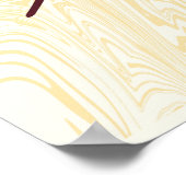 Marmeren Sunset Leaf Poster (Hoek)