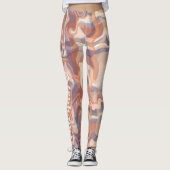 "Marmeren tartan schattig script naam boho terraco Leggings (Voorkant)