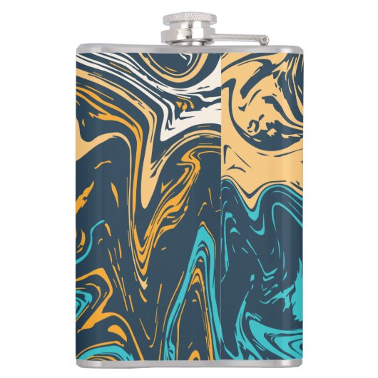 Marmeren Tegel kleur Heupfles (Achterkant)