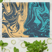 Marmeren Tegel kleur Theedoek (Gevouwen)