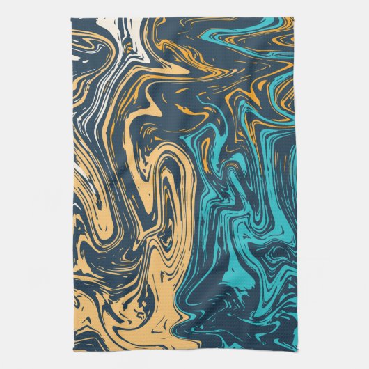 Marmeren Tegel kleur Theedoek (Verticaal)