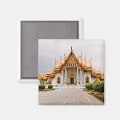 Marmeren Tempel van Goud over Khmer Lion Magnet (Voorkant / Achterkant)