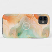 Marmeren terracotta en jade Case-Mate iPhone case (Achterkant (horizontaal))