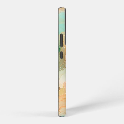 Marmeren terracotta en jade samsung galaxy hoesje (Rechterkant)