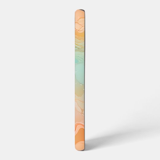 Marmeren terracotta en jade samsung galaxy hoesje (Linkerkant)