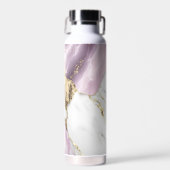 Marmeren textuur achtergrond met een luxe waterfles (Voorkant)