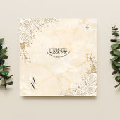 Marmeren textuur Bloemen Kant Islamitische Moslim Kaart