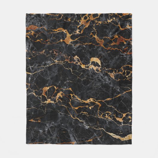 Marmeren textuur: Elegante steenoppervlakte. Fleece Deken (Voorkant)