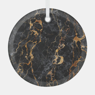 Marmeren textuur: Elegante steenoppervlakte. Glas Ornament
