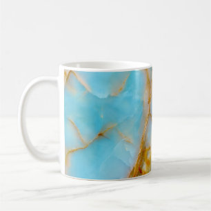 Marmeren textuur, kleurrijke onyx interieur. koffiemok