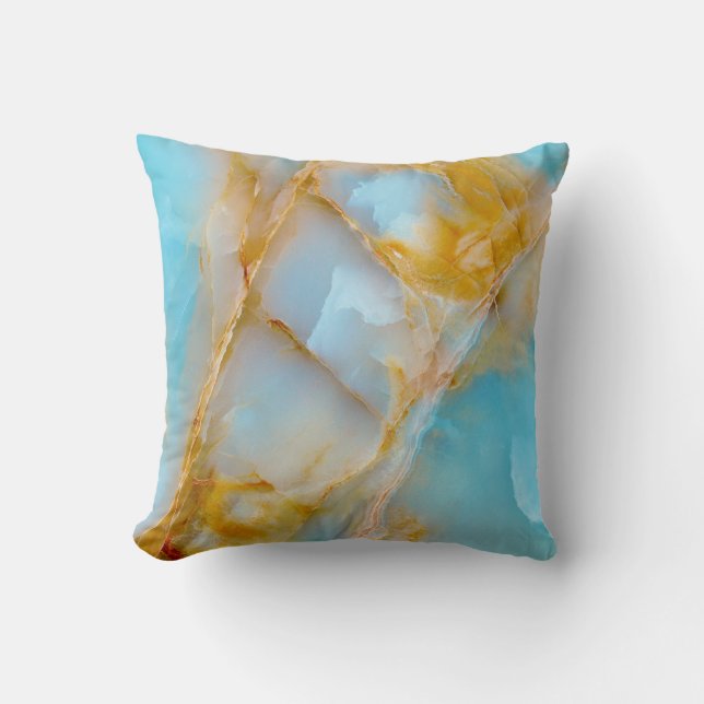 Marmeren textuur, kleurrijke onyx interieur. kussen (Voorkant)