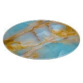 Marmeren textuur, kleurrijke onyx interieur. snijplank (Hoek)