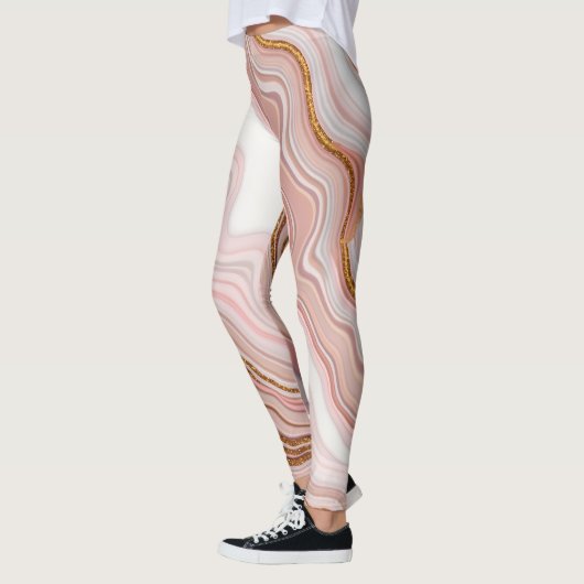 Marmeren textuur Leggings (Links)