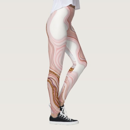 Marmeren textuur Leggings (Rechts)