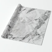 Marmeren textuur leisteen Whisper Stream Wrapping Cadeaupapier (Uitgerold)