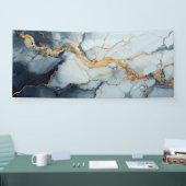 Marmeren textuur ontwerp spandoek (Beurs)