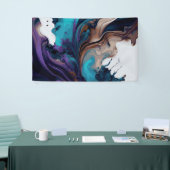 Marmeren textuur ontwerp spandoek (Beurs)