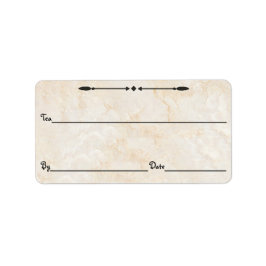 Marmeren thee/koffie/etc. Canister Labels