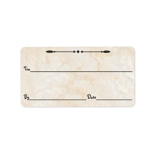 Marmeren thee/koffie/etc. Canister Labels (Voorkant)