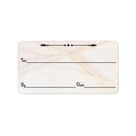 Marmeren thee/koffie/etc. Canister Labels