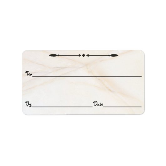 Marmeren thee/koffie/etc. Canister Labels (Voorkant)