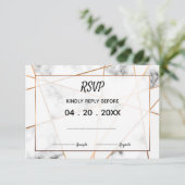 Marmeren trouwsuite Elegant & Tijdloos RSVP (Staand voorkant)