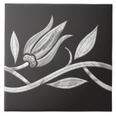 Marmeren Turkse tulp Naadloze Rand Tegeltje (Voorkant)