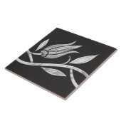 Marmeren Turkse tulp Naadloze Rand Tegeltje (Zijkant)