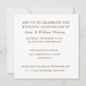 Marmeren uitnodiging 40-jarig huwelijksjubileum (Achterkant)