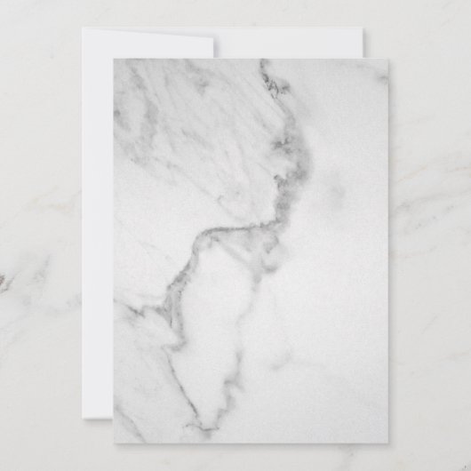 Marmeren verjaardagsuitnodiging kaart (Achterkant)