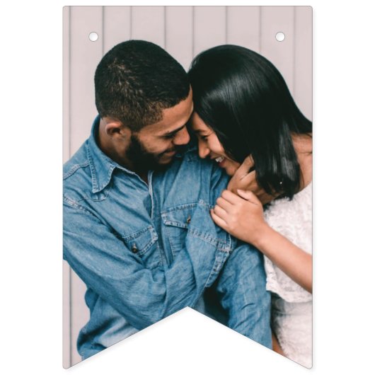 Marmeren verlovingsfeest decoratie slinger - groen vlaggetjes (Eerste vlag)