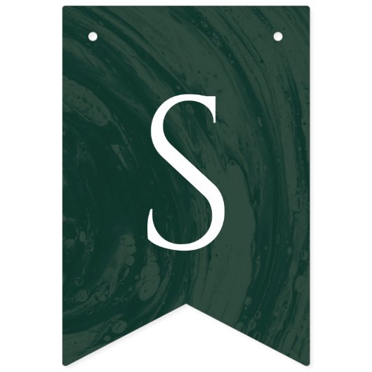 Marmeren verlovingsfeest party bunting vlaggenlijn vlaggetjes (Tweede vlag)