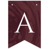 Marmeren verlovingsfeest party slinger banner - Ro (Derde vlag)