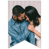 Marmeren verlovingsfeest versiering slinger - Zwar Vlaggetjes (Eerste vlag)