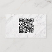 Marmeren Visitekaartje met QR-code Sjabloon (Achterkant)