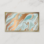 Marmeren vloeibare achtergrond | Rand Visitekaartje (Achterkant)