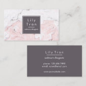 Marmeren Waterverf Visitekaartje (Voorkant / Achterkant)