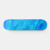 Marmeren werveling Aqua Blue Persoonlijk Skateboard (Horizontaal)