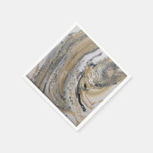 Marmeren werveling kijken servet (Hoek)