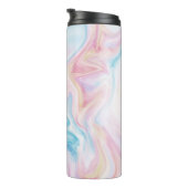 Marmeren wervelingen en Ohm-symbool Thermosbeker (Geroteerd rechts)