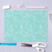 Marmeren wervelprint, aqua / robin's ei blauw tissuepapier (Craft)