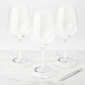 Marmeren wijnglas Labels - Elegant en gepersonalis (Set)