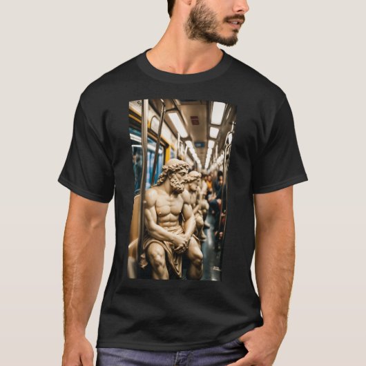 Marmeren woon-werkshirt t-shirt (Voorkant)
