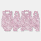 Marmeren Zijde Moire Patroon in Stof Roze Bedankdoosjes (Ongevouwen)