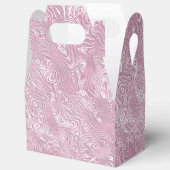 Marmeren Zijde Moire Patroon in Stof Roze Bedankdoosjes (Open)