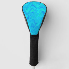 Marmerend Blauw Groen Patroon Golfheadcover