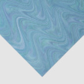 Marmerend Blauw Groen Patroon Tissuepapier (Detail)