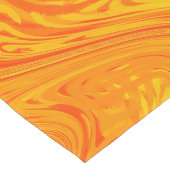 Marmerend Oranje geel rood patroon Korte Tafelloper (Hoek)