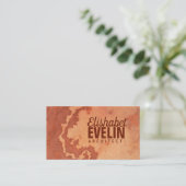 Marmerige achtergrondtextuur rood oranje h767 visitekaartje (Staand voorkant)