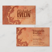 Marmerige achtergrondtextuur rood oranje h767 visitekaartje (Voorkant / Achterkant)